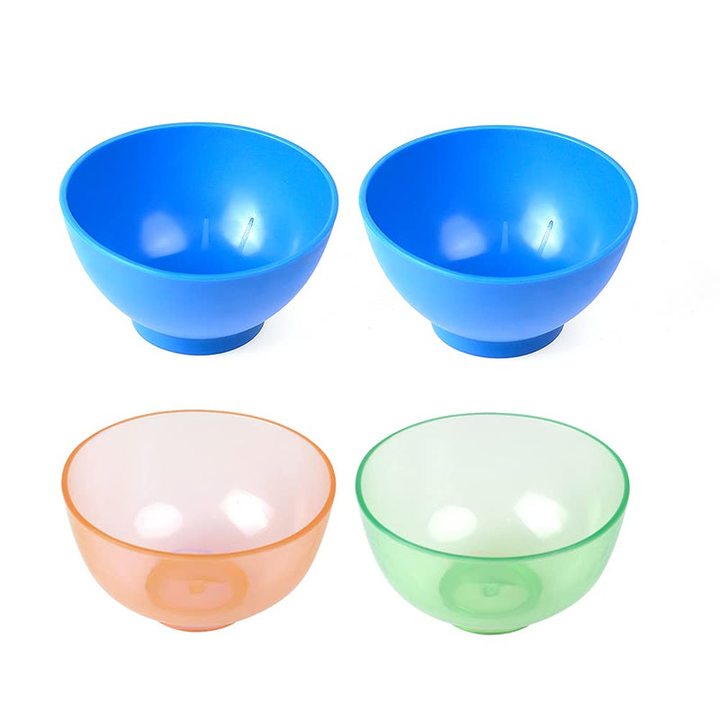 4PCS of Colourful Lab Flexible Alginate Rubber Mixing Bowl