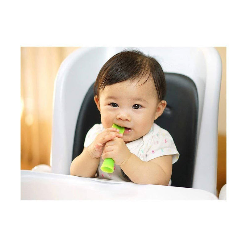 Olababy 100% Silicone Soft-Tip Training Spoon for Baby Led Weaning 2pack Training Spoon Set