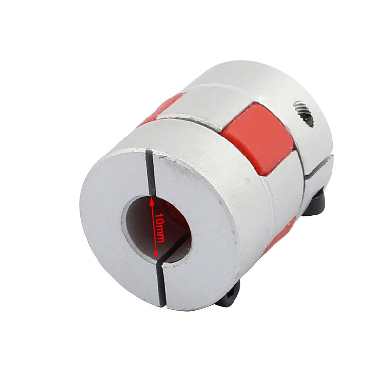 uxcell 6.35mm to 10mm Shaft Coupling 30mm Length 25mm Diameter Motor Coupler Aluminum Alloy Joint Connector for DIY Encoder 6.35-10mm