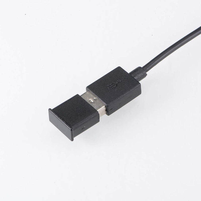 uxcell 5pcs USB Cap Port Cover Anti Dust Protector 13mmx5mm for USB 2.0 Black