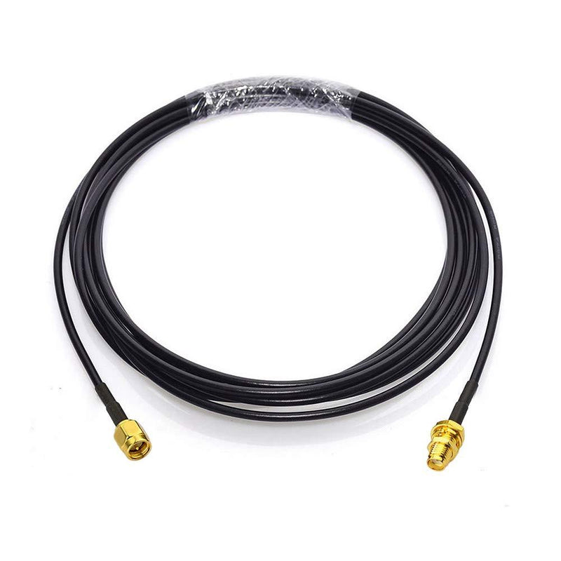 Bingfu SMA Male to SMA Female Bulkhead Mount RG174 Antenna Extension Cable 3m 10 feet (2-Pack) Compatible with 4G LTE Router Gateway Modem Mobile Cellular Receiver 3m / 10 feet