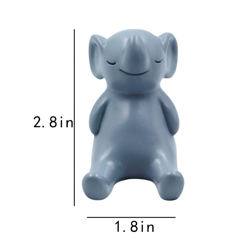 Desk Cell Phone Holder Stand Cute Animals Resin Smartphone Holder Bracket for Office Free You Hands Home Ornament Elephant