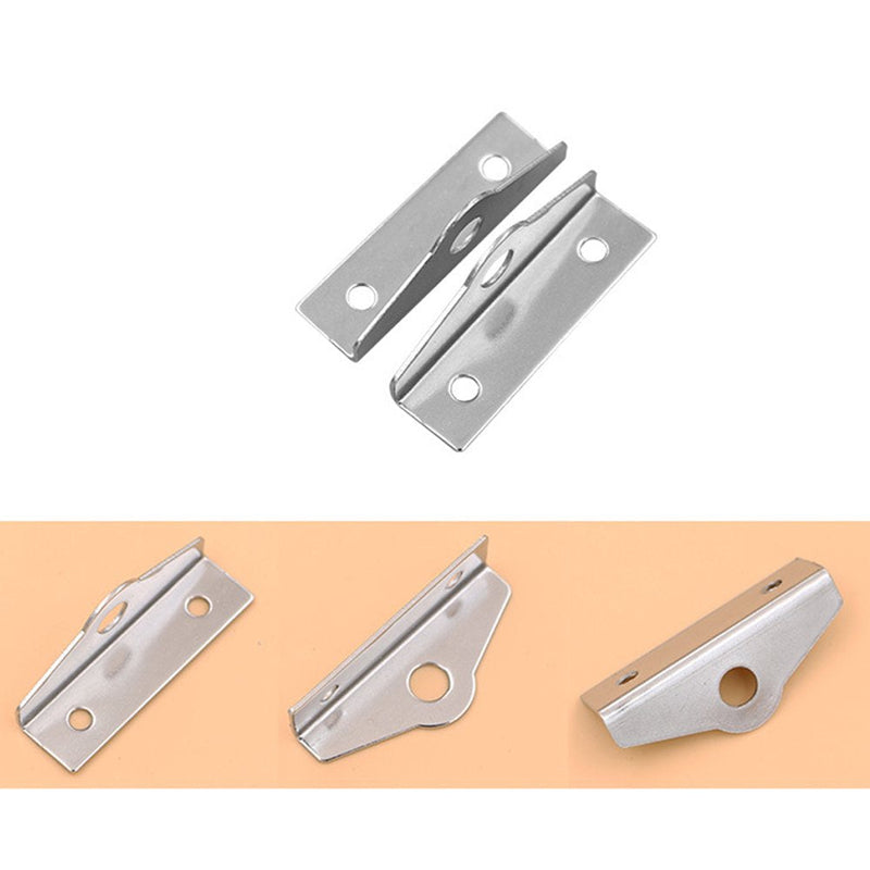 YES Time 304 Stainless Steel 90 Degree Angle Hasp,Safety Lock Latch Padlock Eye, Indoor or Outdoor Storage, Toolbox, Gate and Shed Set of 5