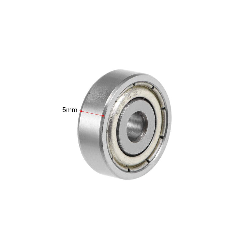 uxcell 634ZZ Deep Groove Ball Bearing 4mmx16mmx5mm Double Shielded ABEC-1 Bearings 1-Pack