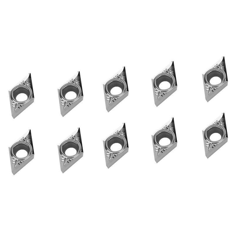 Fafeicy Carbide Reversible Inserts CNC Lathe Insert for Turning Tool Holder DCGT11T304-AK H01 / DCGT32.51-AK H01 10pcs Turning Inserts