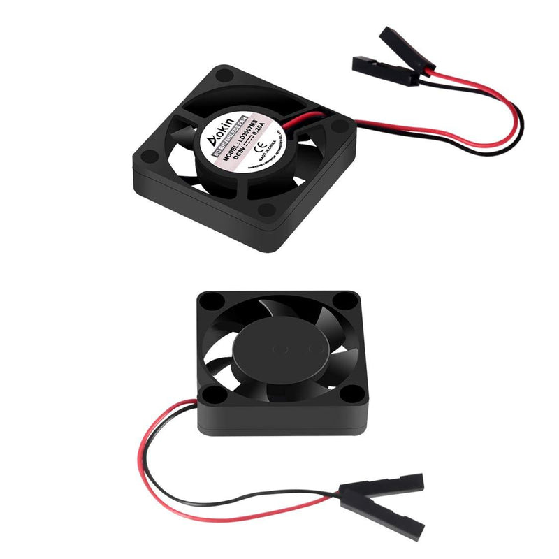 Aokin for Raspberry Pi Cooling Fan DC 5V/3.3V Brushless CPU Cooling Fan with Screws for Raspberry Pi 4 B, Pi 3 B+, Pi 3 B, Pi 2 B, Pi 1 B+, RetroFlag NESPI Case, etc, 3 Pack