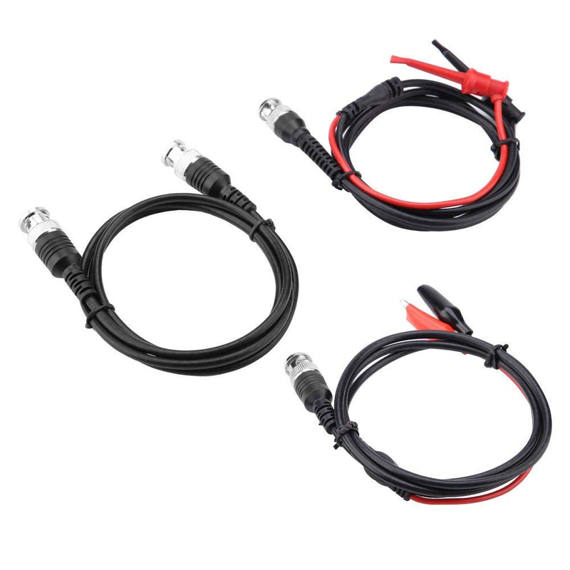 Coaxial Cable BNC to Crocodile Chip Multimeter Test Cable Hook Set Testing Lead Kit Oscilloscope Probes Cable BNC to Alligator Clips Test Cable