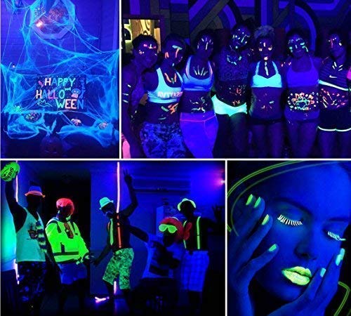 UV LED Black Light, HouLight High Power 10W LED Black Light Flood Light IP65-Waterproof (85V-265V AC) for Blacklight Party Supplies, Neon Glow, Glow in The Dark, Birthdays, Blacklights, Curing 10 Watts