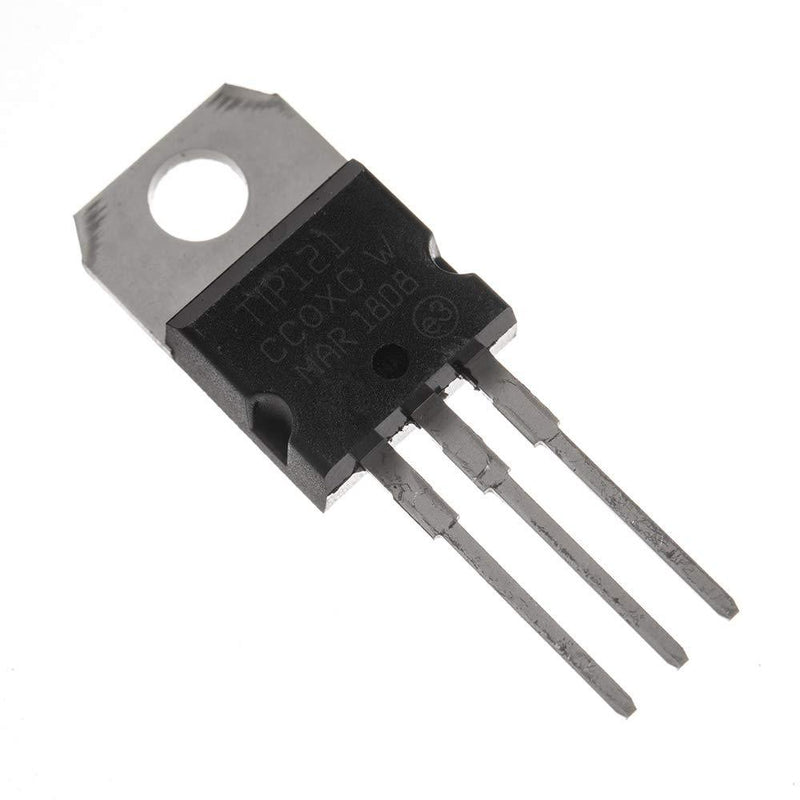 Bridgold 20pcs TIP121 TO-220 NPN Darlington Bipolar Power Transistor 80v HFE:1000,3-Pin