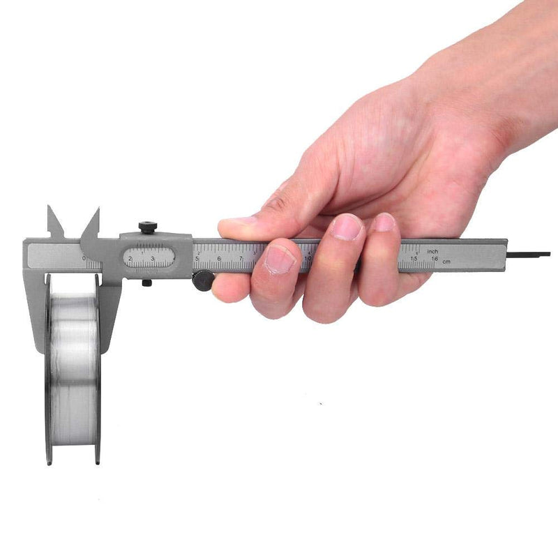 Vernier Caliper, High Precision Metal Vernier Caliper Manual Measuring Caliper Tools Micrometer Ruler for Measuring The Inner Diameter and Outer Diameter(6inch)