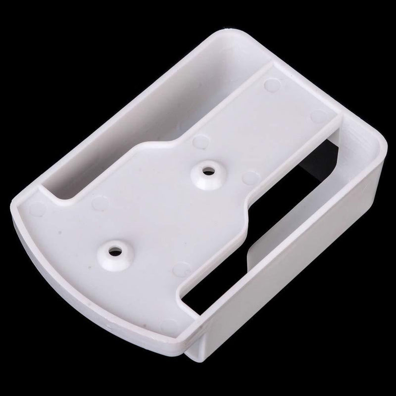 MOMOFULL Remote Holder Wall Mount Media Controller Organizer White Plastic Storage Box