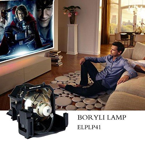 Tawelun ELPLP41 Replacement Projector Lamp Bulb with Housing for for PowerLite S5/S6/77C /78, EMP-S5,EMP-X5 Projectors