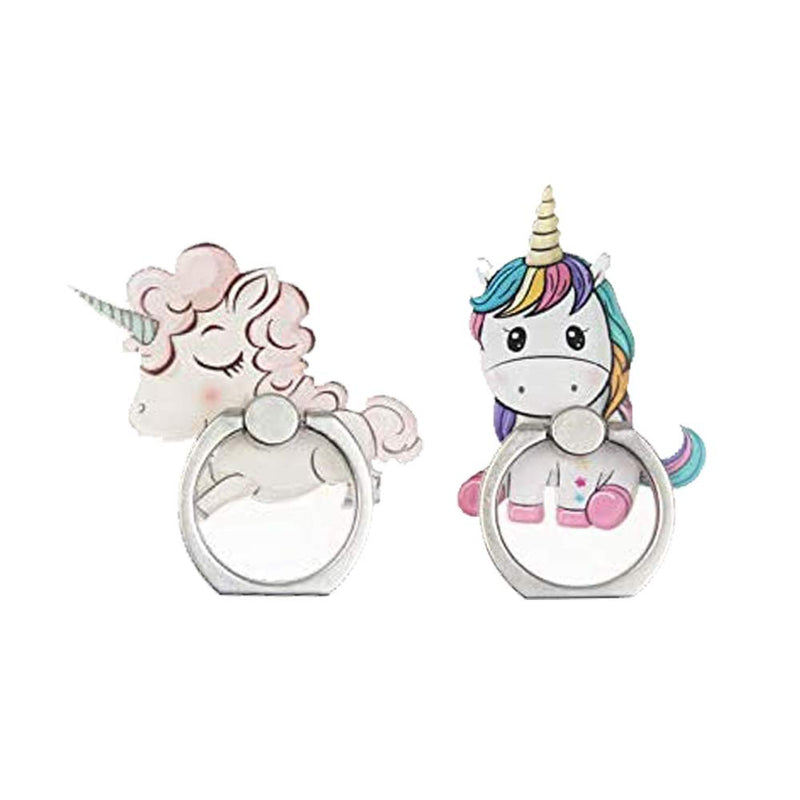 4-Pack Phone Ring Holder Stand, Cute Unicorn 360 Rotation Finger Grip Stand Mount for Cellphones and Tablets (Unicorn Ring) Unicorn Ring