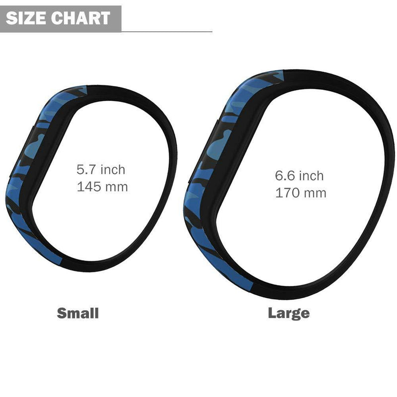 iBREK for Garmin Vivofit jr/jr 2/3 Bands, Silicone Stretchy Replacement Watch Bands for Kids Boys Girls Small Large(No Tracker)-Small,3 Pack:Blue&Green&Gray Camo 3 Pack:Blue&Green&Gray Camo