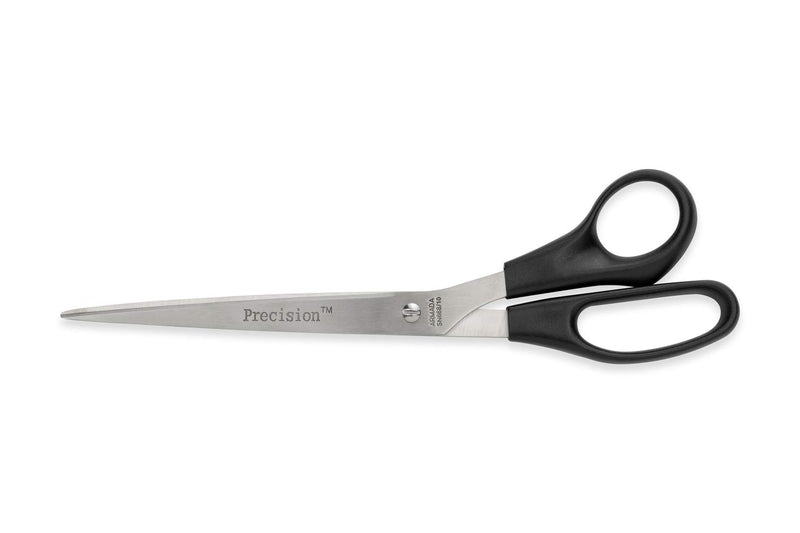 Hygloss-Armada Precision Straight Trimmer Scissors - Comfortable Handles, Stainless Steel Blades, Vinyl Bag for Storage - Scissors for Crafts, Classroom, Home and Office, 10-Inches - 6 Pairs 10"