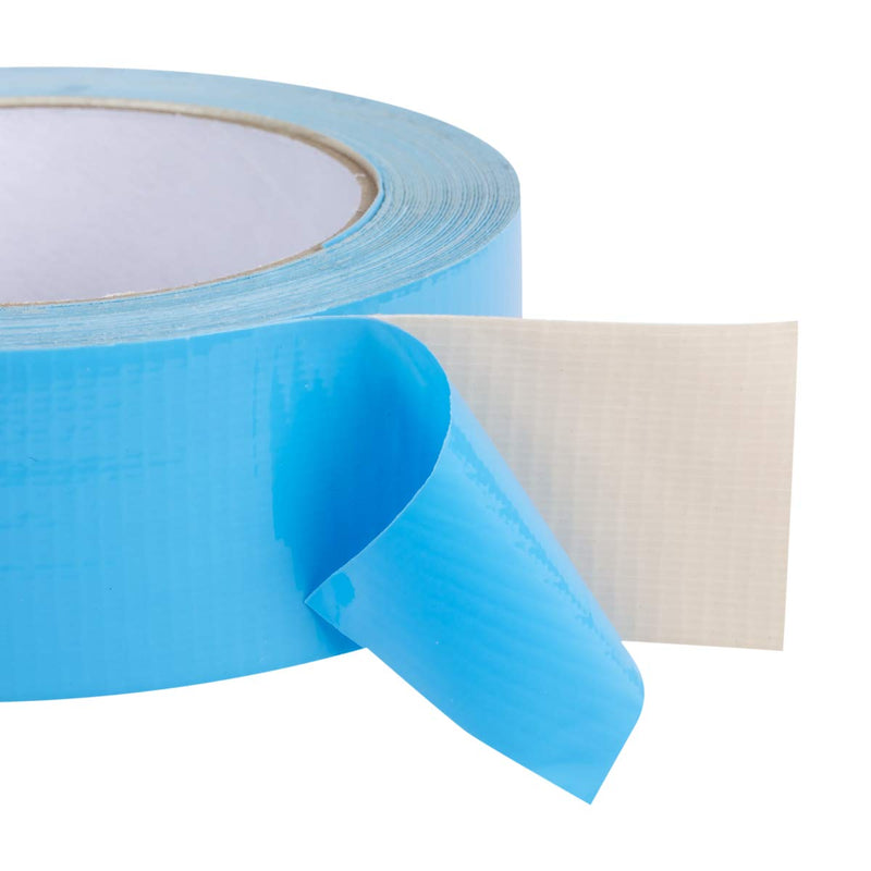 Duck Brand 240200 Double-Sided Duct Tape, 1.4-Inch by 12-Yards, Single Roll , Blue 1.41 in. x 12 yd.