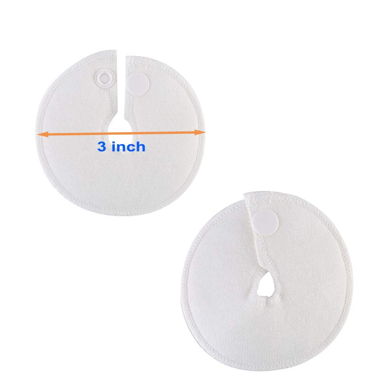Gtube Pads Holder G Tube Button Pads Peritoneal Dialysis Feeding Tube Peg Tube Supplies for Nursing Care (12 Pack)