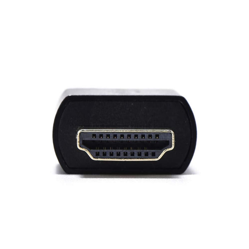 EVanlak Hdmi Edid Emulator Passthrough Dongle (3rd Generrtion Premium Aluminum)Eliminated Emulator Adapter Edid Emulator Work With Mac Thunderbolt to HDMI Switches / Extender/AV Receiver/Video Splitt HDMI EDID 800-1P