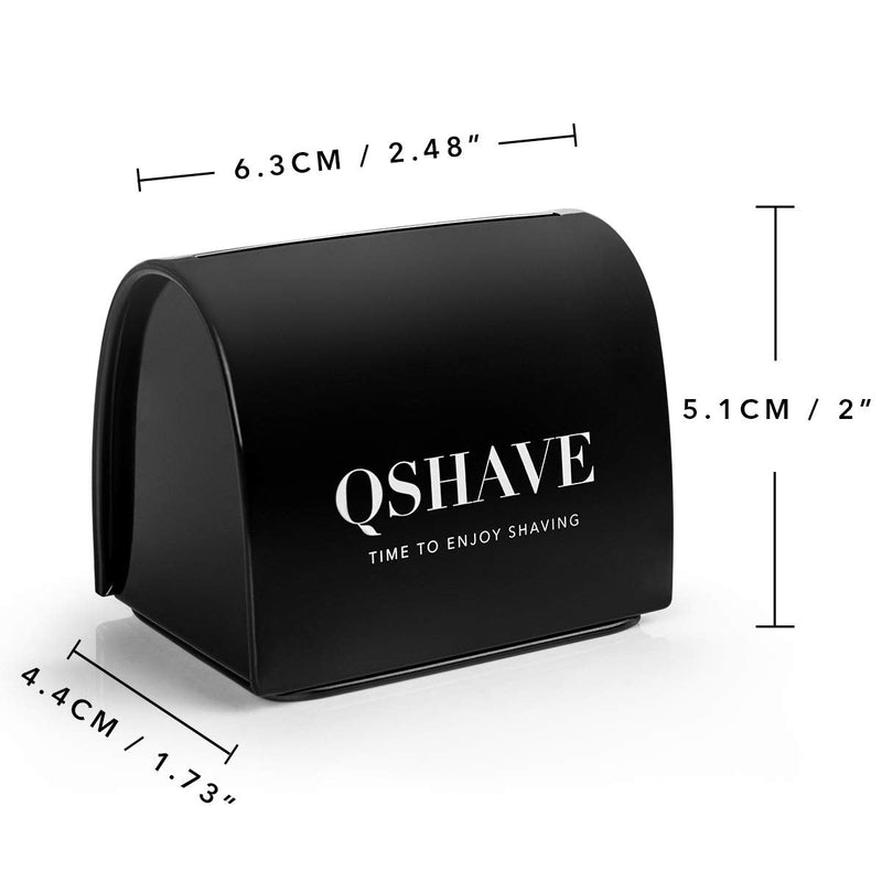 QSHAVE Blade Disposal Case Safe Storage Bank for Used Safety Razor Blades 1 Count (Pack of 1)