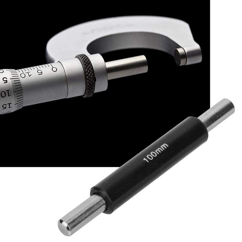 External micrometer standard calibration block, universal stainless steel calibration rod (25/50/75/100mm) for checking detection (100mm)