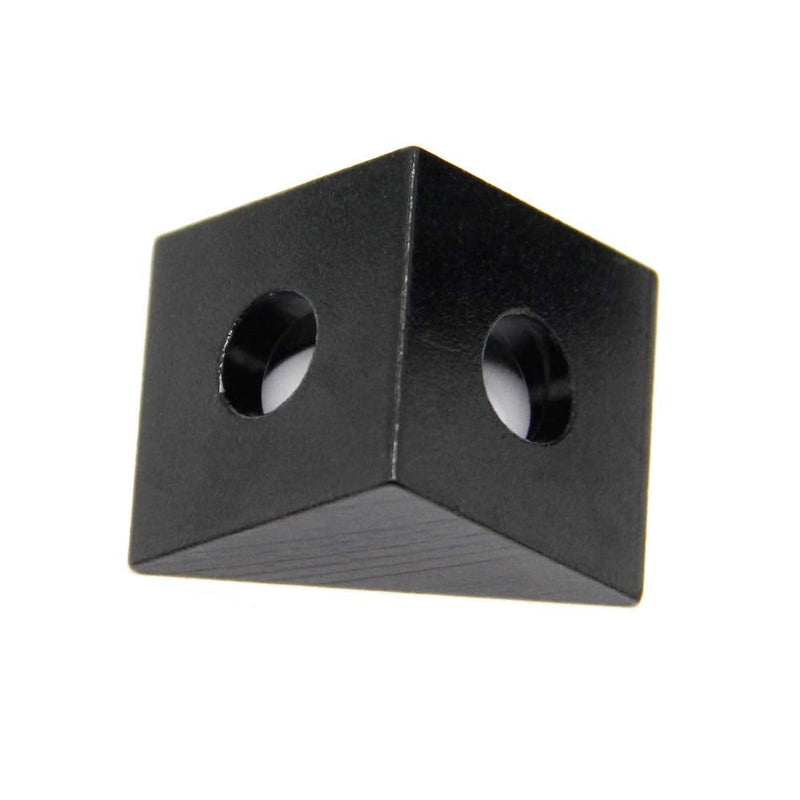 Zeberoxyz 4PCS Black Angle Sharp Corner Bracket Connector with Screws 2020Series for Slot 6mm Aluminum Extrusion Profile Accessories (4pcs Sharp Corner) 4pcs Sharp Corner