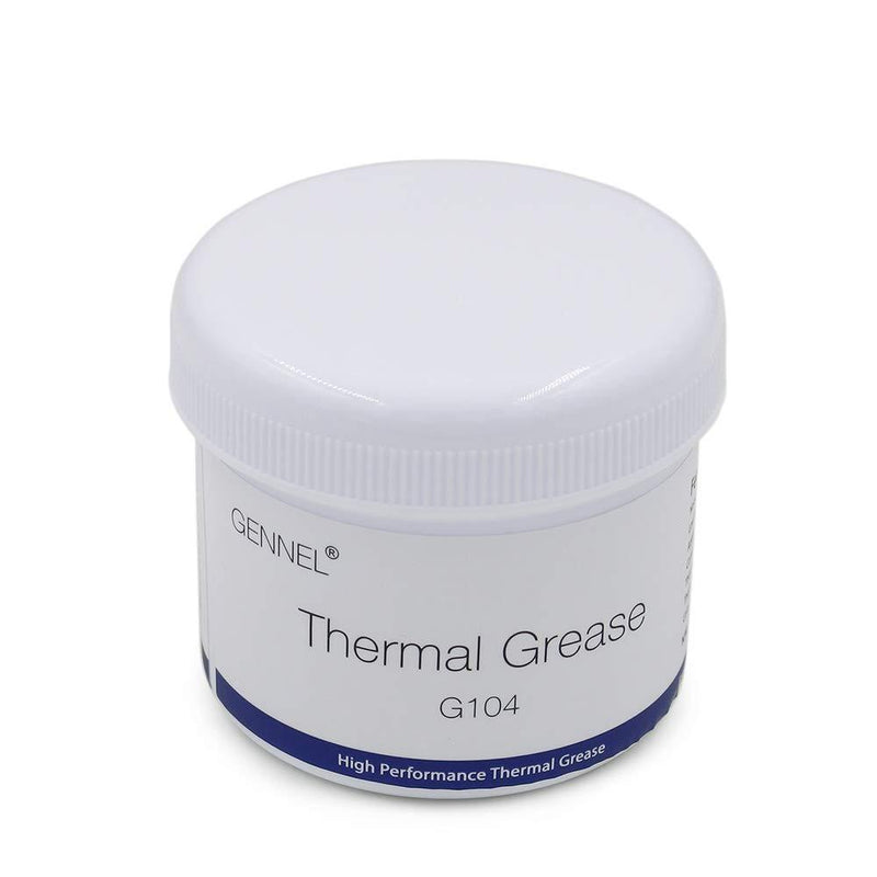 GENNEL 100 Grams White Thermal Compound Paste, Silicone Heatsink Grease for CPU Radiator Coolers LED Chipset Cooling