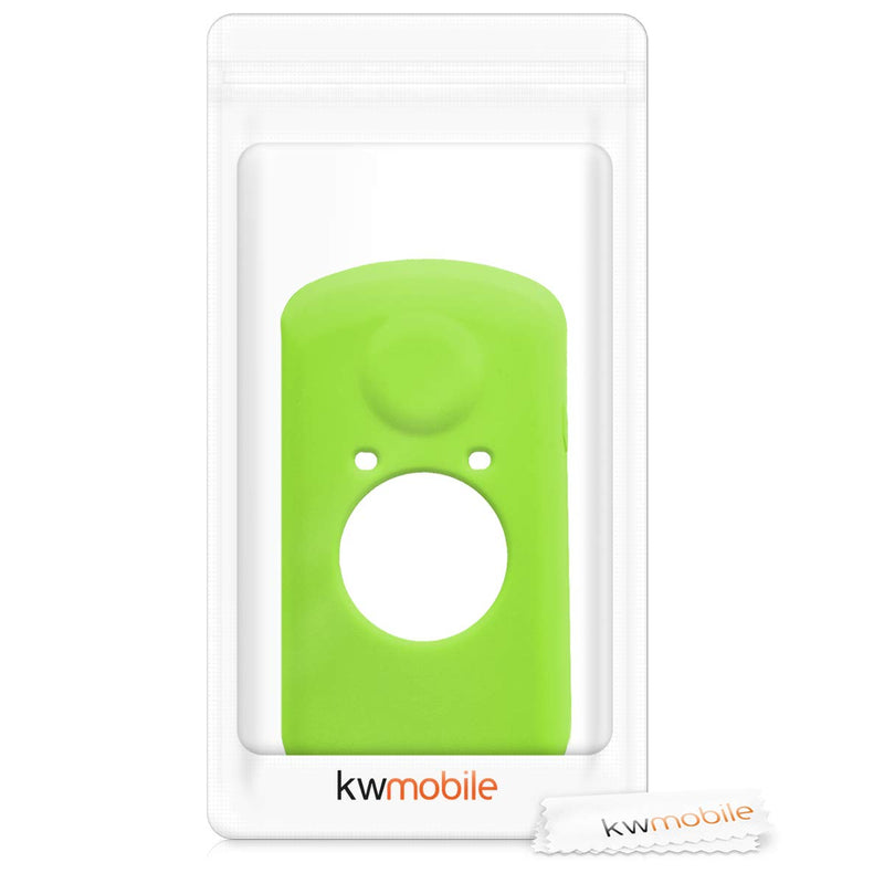 kwmobile Case Compatible with Garmin Edge 1030/1030 Plus - Case Soft Silicone Bike GPS Protective Cover - Black green
