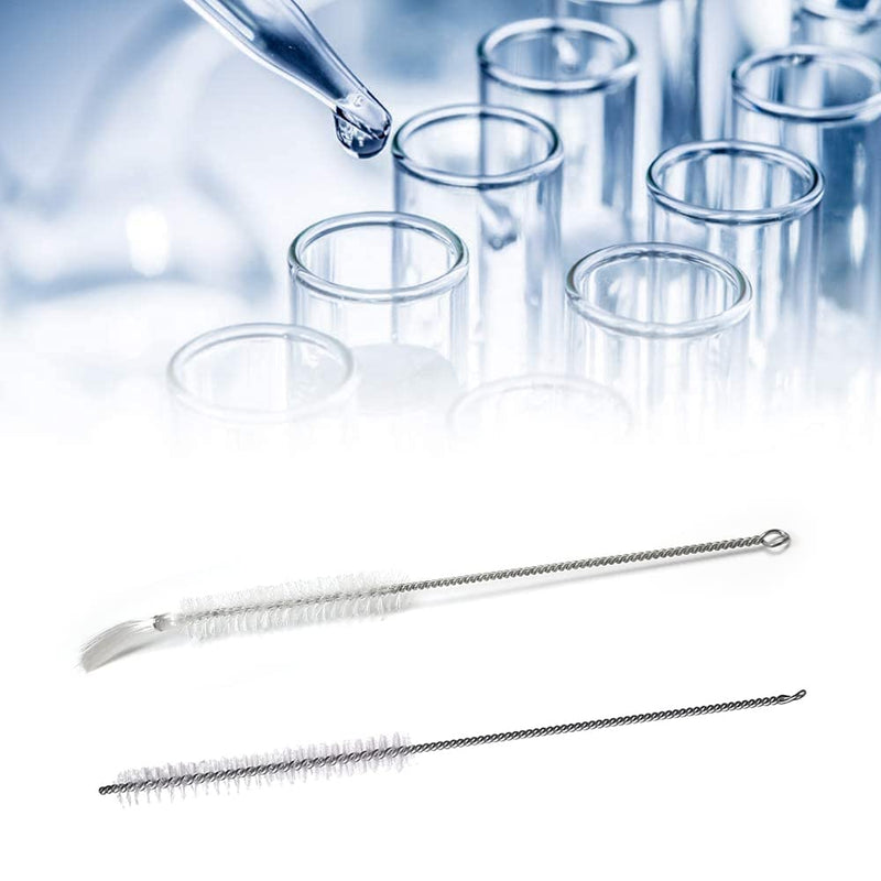Utoolmart 15mm Dia Twist Handle Nylon Test Tube Brush Bottle Cleaning Brush Cleaner Industrial Brush Straw Cleaning Brush Manual Wire Brush 5Pcs