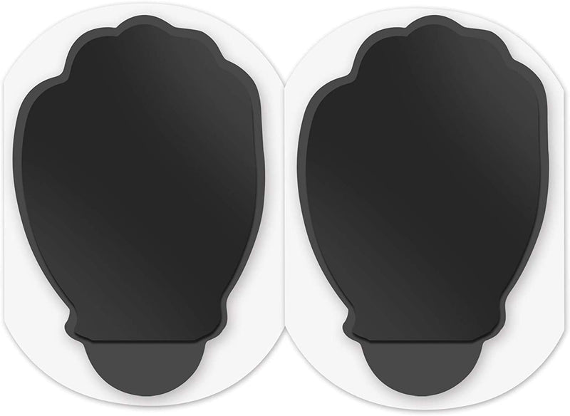 Easy@home 16 2"x3" Reusable Adhesive Electrode TENS Pads for TENS Electronic Pulse Massager in Hand Shape, 510K Cleared for Over The Counter (OTC) Use