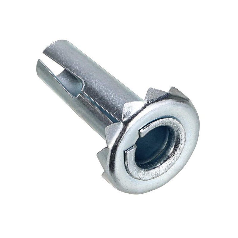 Skelang 12 Pcs Caster Sockets Metal Caster Stem Sleeve,Wheel Socket Furniture Insert for Stem Caster, Grip Ring Caster, Chair Legs, Wooden Furniture Replacement