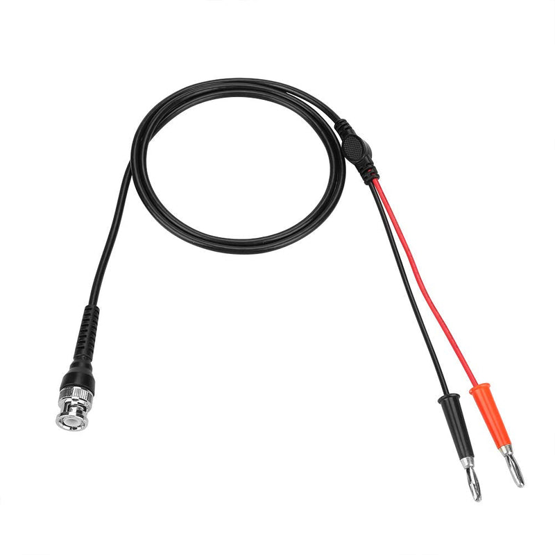 Pack of 2 Coaxial 50Ω Cable BNC Male to Dual Banana Plug Connector Test Probe Cables Leads for Oscilloscope Signal Generators