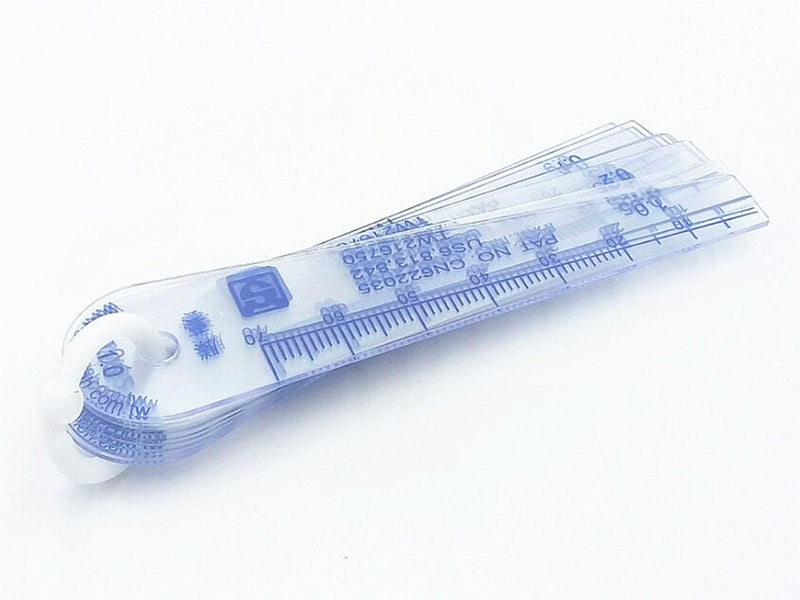 0.05-1mm Thickness Plastic Feeler Gauge Gap Filler Measuring Tool 13 in 1
