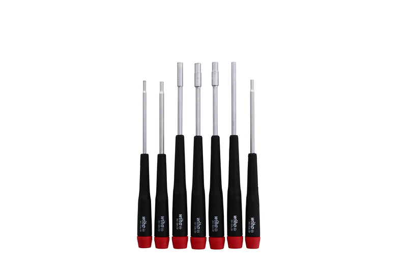 Wiha 26592 Nut Driver Set With Precision Handle, Metric, 7 Piece