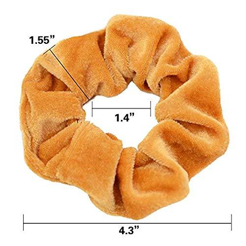Chloven 45 Pcs Hair Scrunchies Velvet Elastics Hair Bands Scrunchy Hair Ties Ropes Scrunchie for Women Girls Hair Accessories Scrunchies - Great Gift for Holiday Seasons