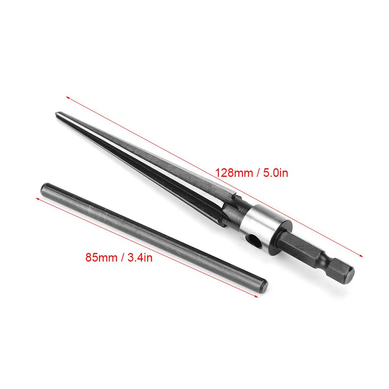 Hyuduo Workshop Series T Shape Taper Cutter Woodworking Tools 3mm-13mm 1/4" Handle Carbon Steel Hand Router for Taper Holes Hamfering Simple Screw Sink Holes