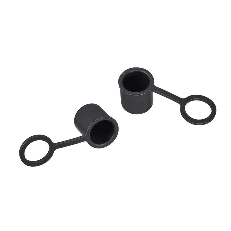 uxcell 5pcs BNC Silicone Protectors Cap Port Cover Anti Dust Black