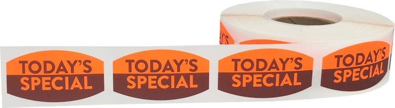 Today's Special Grocery Store Food Labels .75 x 1.375 Inch 500 Total Adhesive Stickers