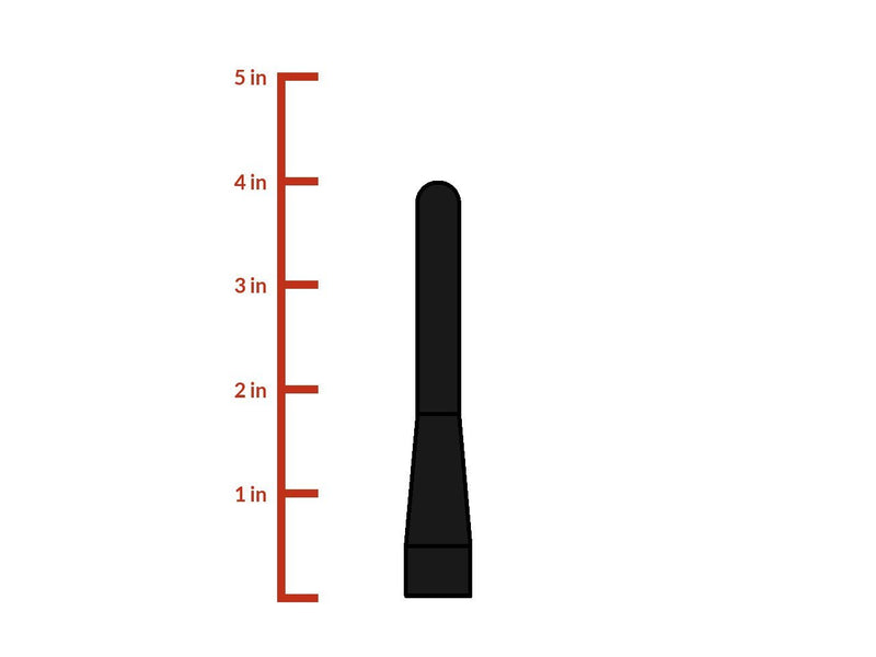 CravenSpeed Stubby Antenna Replacement for the Nissan Rogue 2008-2016 | 4 inches
