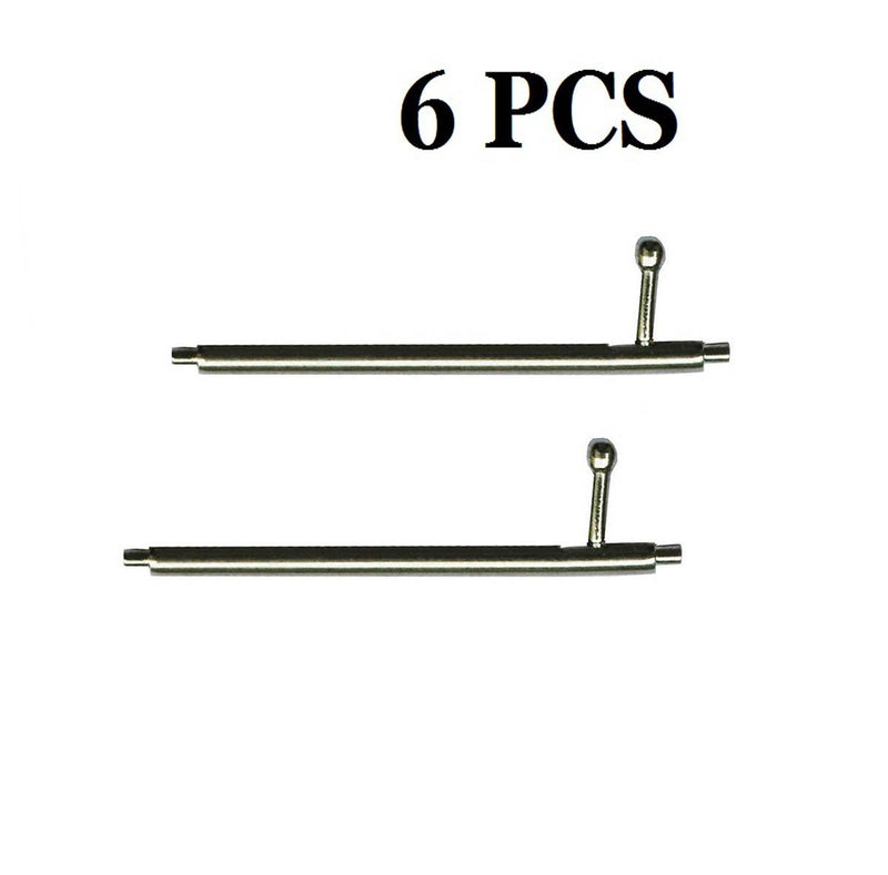 23mm Watch Pins Compatible with Versa 2 /Versa/Versa Lite Pins Quick Release Spring Bars 6PCS - 23mm Stainless Steel Watch Band Pins Diameter 1.5mm + Spring Bar Tool for Versa Smartwatch Silver