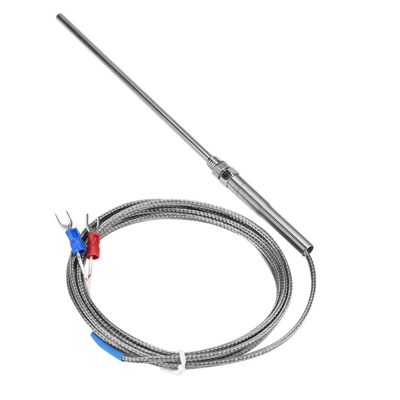 K type Thermocouple M8 Thread Type K Thermocouple 150mm Probe Temperature Controller Stainless Steel Sensor Wire 0-400℃(2M)