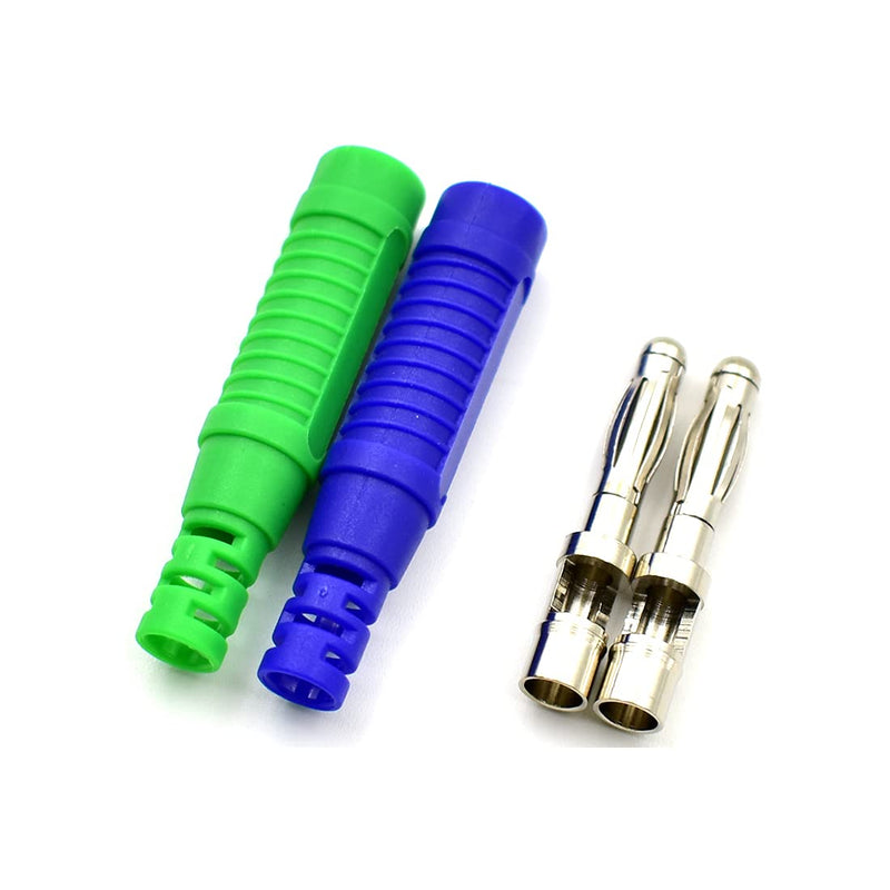 5Colors 4mm Banana Plug Solder DIY Male Connectors Adapters for Multimeter Test Leads Electrical Testing-10Pack 5Colors