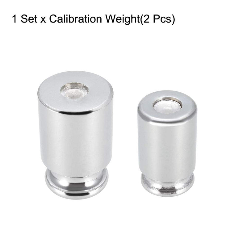 sourcing map gram calibration weight set 50g 100g M1 precision steel chrome-plated for digital scales