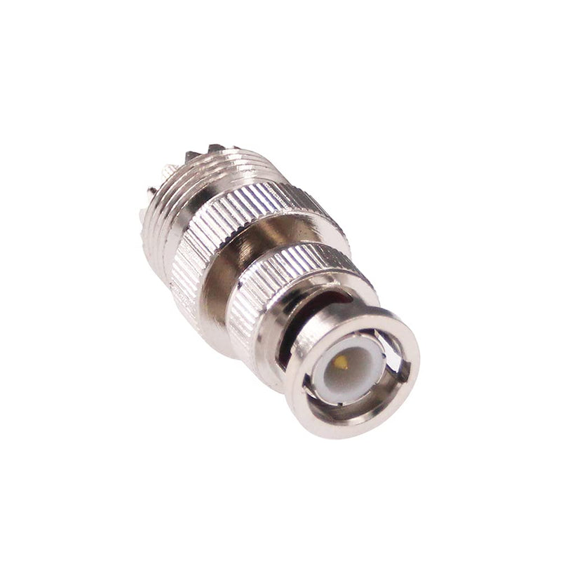 RFaha 2pcs BNC Male to UHF Female SO-239 SO239 RF Coax Adapter BNC to UHF Coaxial Connector Adapter(F37-2)