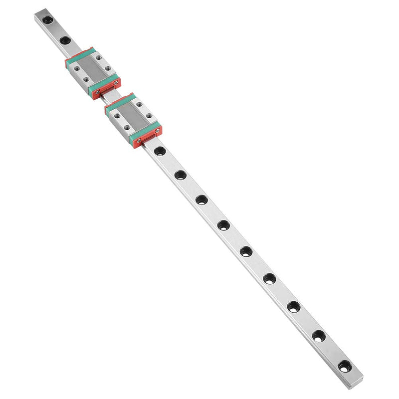 Linear Guide Rail, MGN9B 300mm Bearing Steel Linear Guide Rail with 2 Piece Linear Guide Block for Most Automatic Appliances