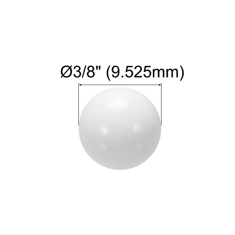 uxcell 3/8-inch POM Coin Ring Making Balls, Plastic Bearing Ball 10pcs 3/8"