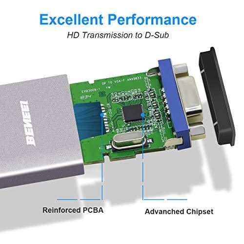 DisplayPort to VGA, Benfei DisplayPort to VGA Adapter Male to Female Gold-Plated Cord