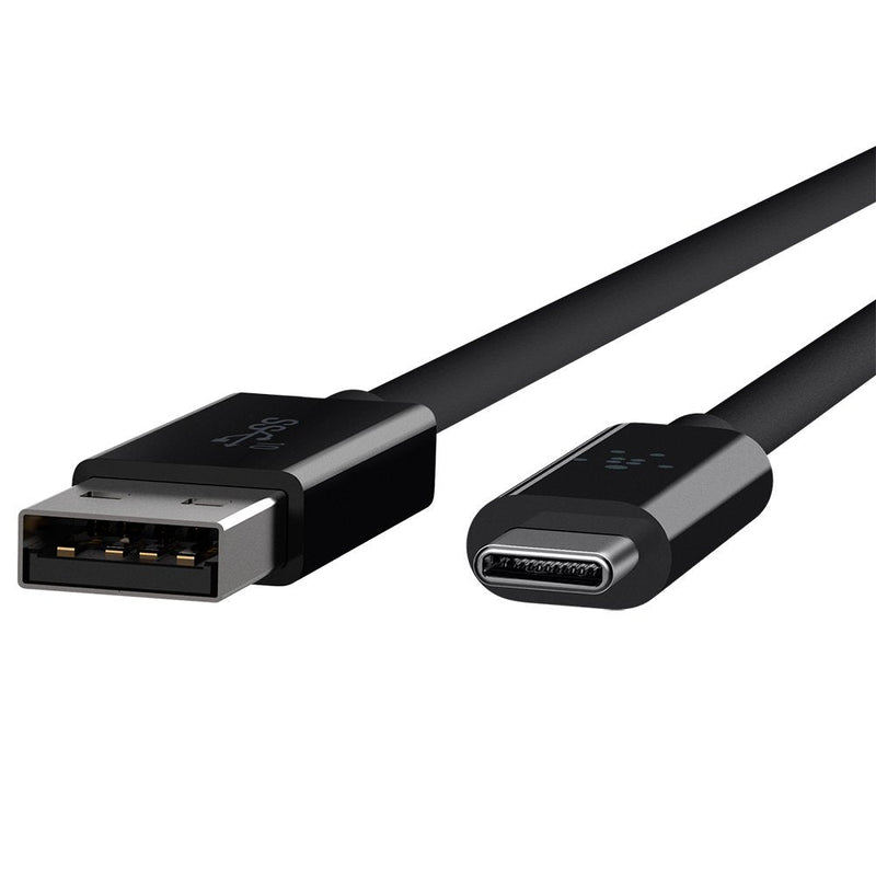 BELKIN F2CU029bt1M-BLK 3.1 USB-A to USB-C Cable, 3ft Standard Packaging