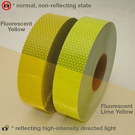 Oralite V92-DB-COLORS Microprismatic Conspicuity Tape: 2 in. x 15 ft. (Orange) Orange