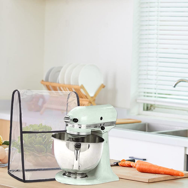 Kitchen Stand Mixer Cover, Clear Mixer Dustproof Cover, Waterproof Thicken Protector Organizer Bag for Kitchen Mixer JBJZ02-large