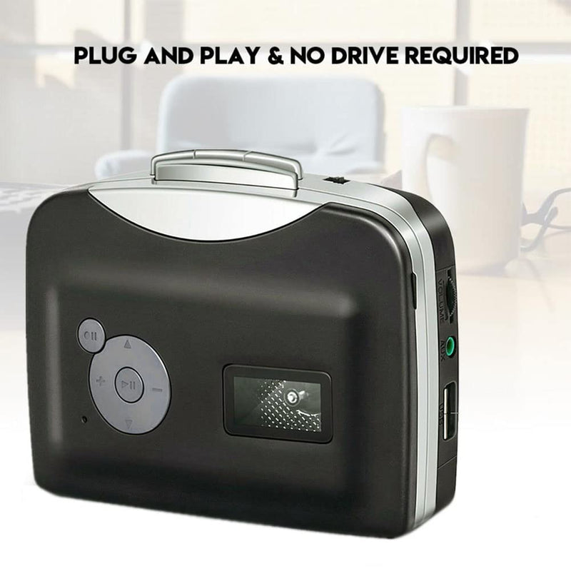 Cassette Player, Portable from Tapes to MP3 Converter Audio Music Player Capture Cassette Recorder USB Cassette Digital Tape MP3 with Headphones